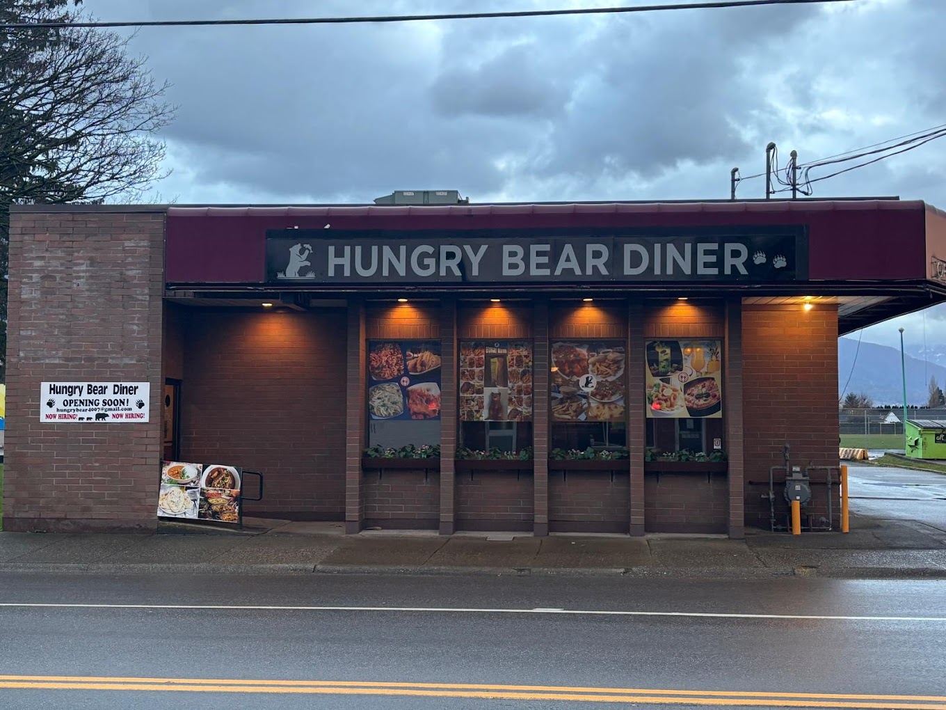 The Hungry Bear Diner storefront on Cheam Avenue, Agassiz